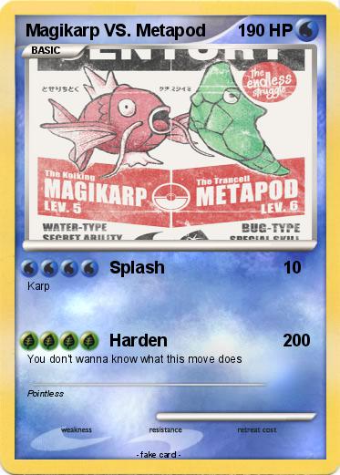 Pokemon Magikarp VS. Metapod