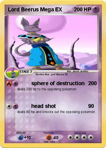 Pokemon Lord Beerus Mega EX