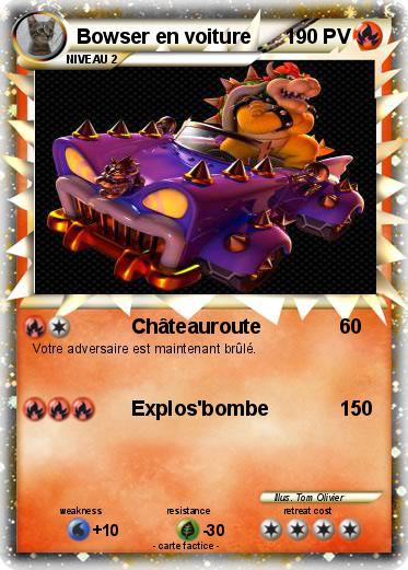 Pokemon Bowser en voiture