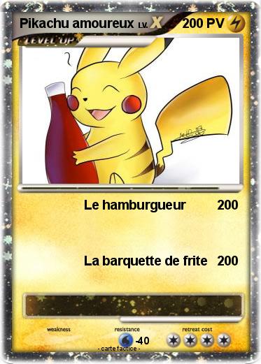 Pokemon Pikachu amoureux
