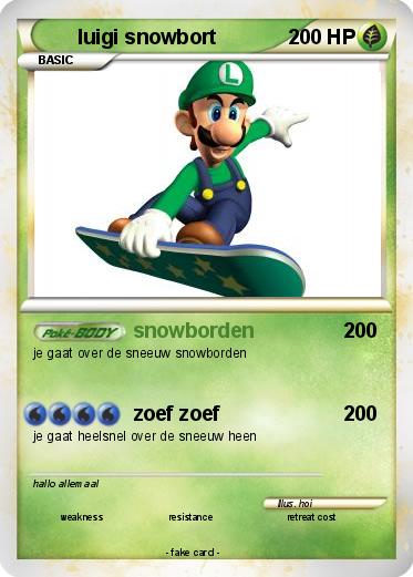Pokemon luigi snowbort