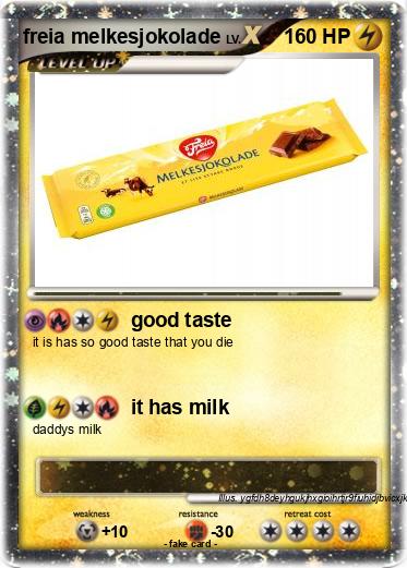 Pokemon freia melkesjokolade