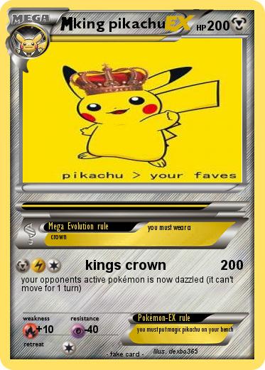 Pokemon king pikachu