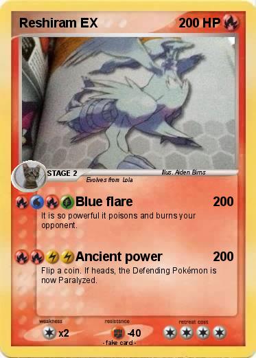 Pokemon Reshiram EX