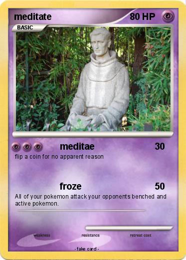 Pokemon meditate
