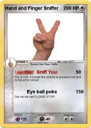Pokemon Hand and Finger Sniffer