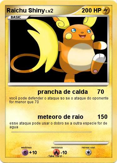 Pokemon Raichu Shiny