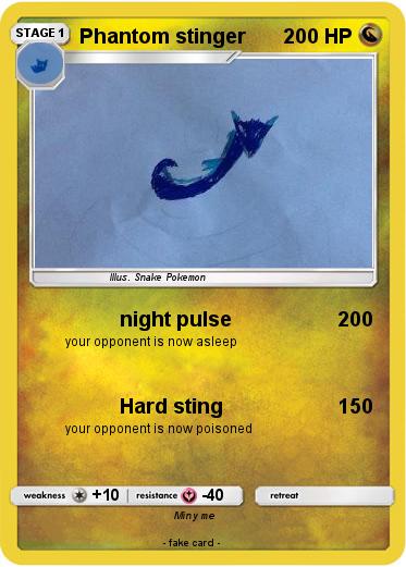 Pokemon Phantom stinger