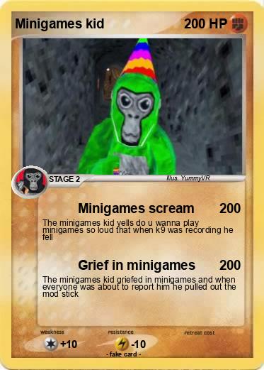 Pokemon Minigames kid