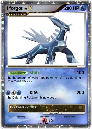 Pokemon i forgot