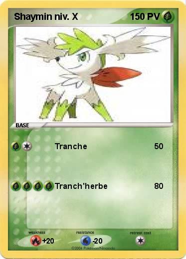 Pokemon Shaymin niv. X