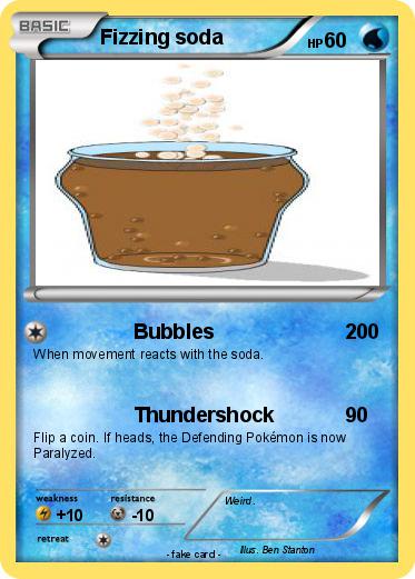 Pokemon Fizzing soda
