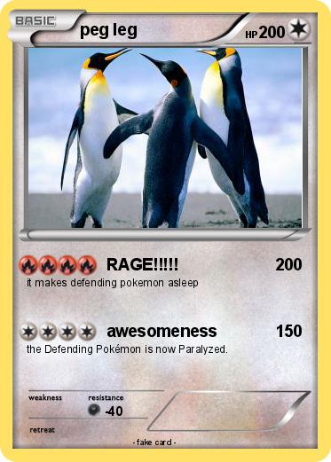 Pokemon peg leg