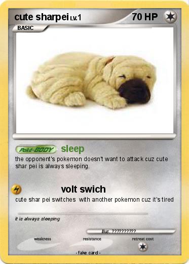 Pokemon cute sharpei