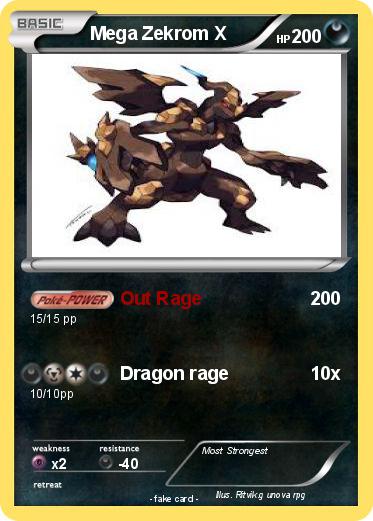 Pokemon Mega Zekrom X