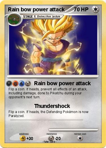 Pokemon Rain bow power attack