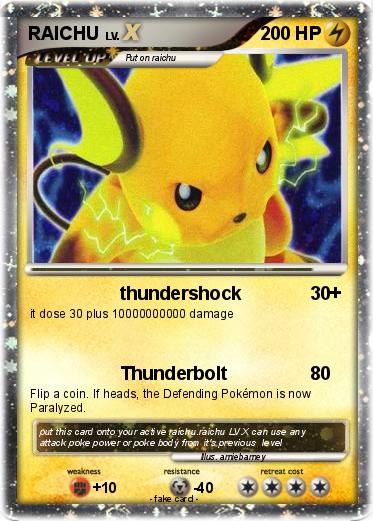 Pokemon RAICHU