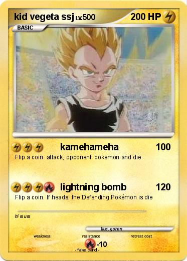 Pokemon kid vegeta ssj