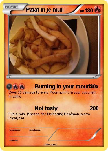 Pokemon Patat in je muil