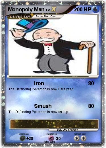 Pokemon Monopoly Man