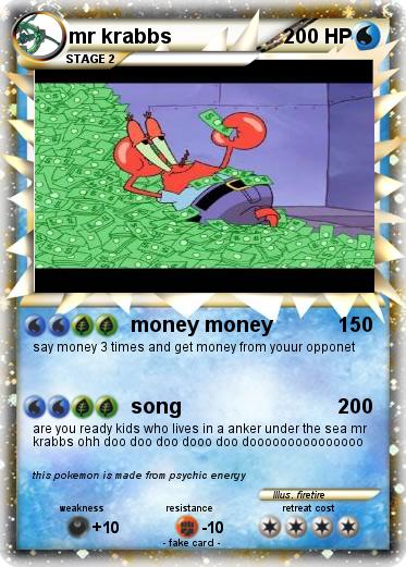 Pokemon mr krabbs