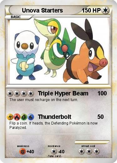 Pokemon Unova Starters