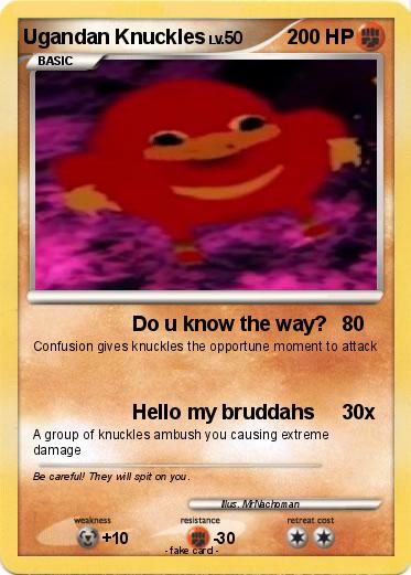 Pokemon Ugandan Knuckles