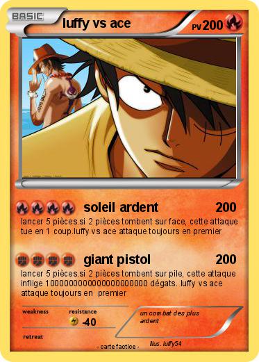 Pokemon luffy vs ace