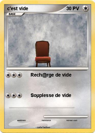 Pokemon c'est vide