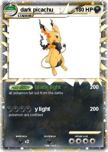 Pokemon dark picachu
