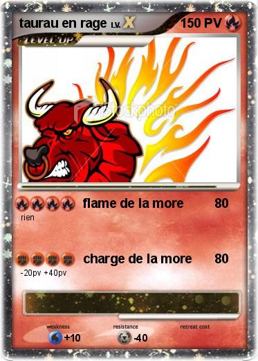 Pokemon taurau en rage