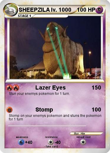 Pokemon SHEEPZILA lv. 1000