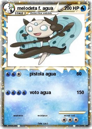 Pokemon melodeta f. agua