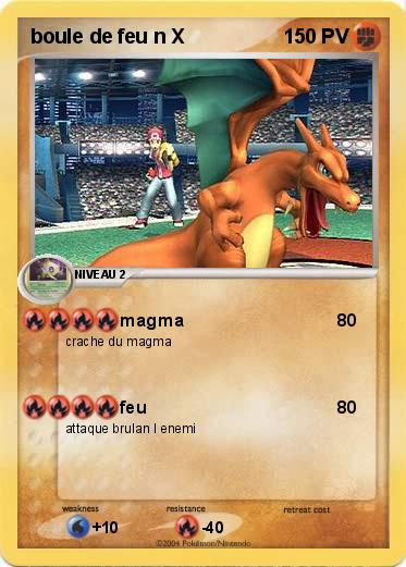 Pokemon boule de feu n X