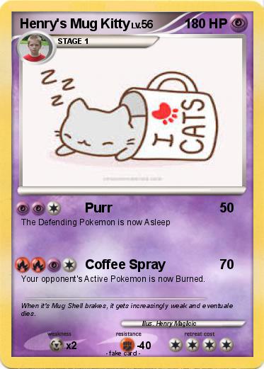 Pokemon Henry's Mug Kitty