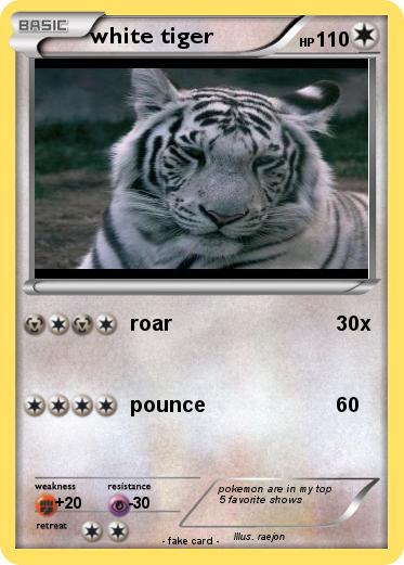 Pokemon white tiger