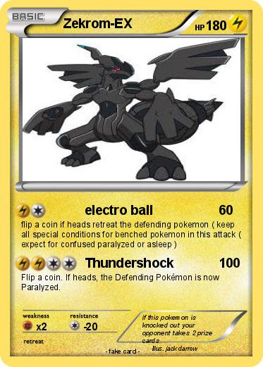 Pokemon Zekrom-EX
