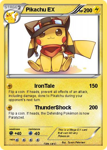Pokemon Pikachu EX