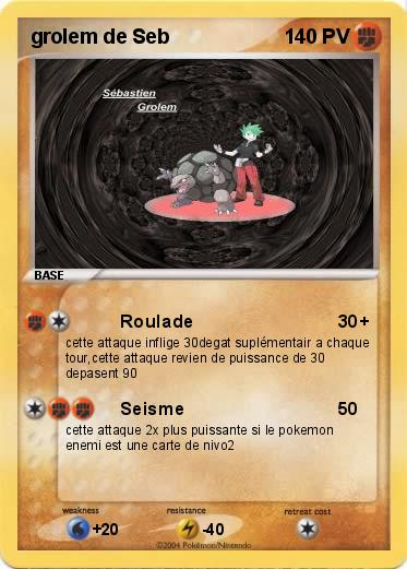 Pokemon grolem de Seb