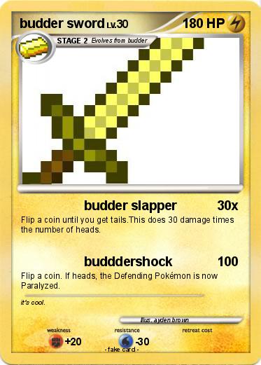 Pokemon budder sword