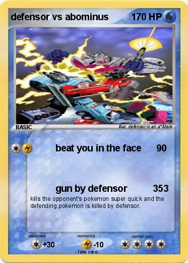 Pokemon defensor vs abominus