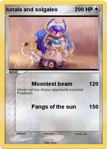 Pokemon lunala and solgaleo
