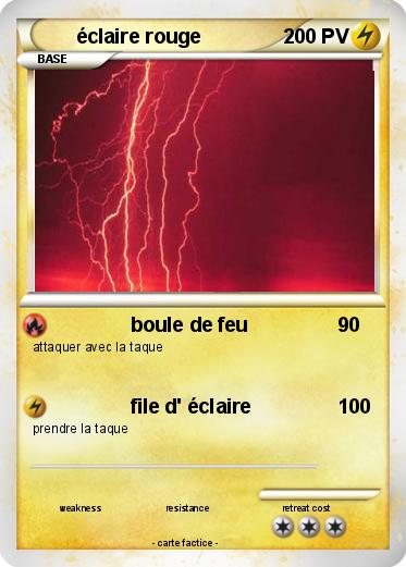 Pokemon éclaire rouge