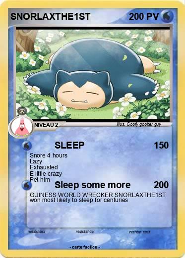 Pokemon SNORLAXTHE1ST