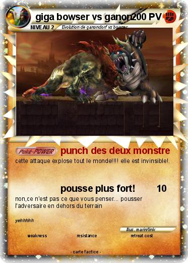 Pokemon giga bowser vs ganon