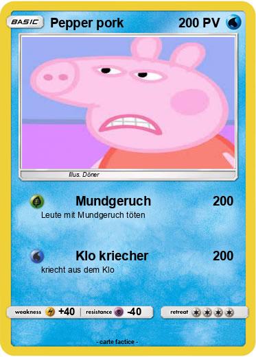 Pokemon Pepper pork