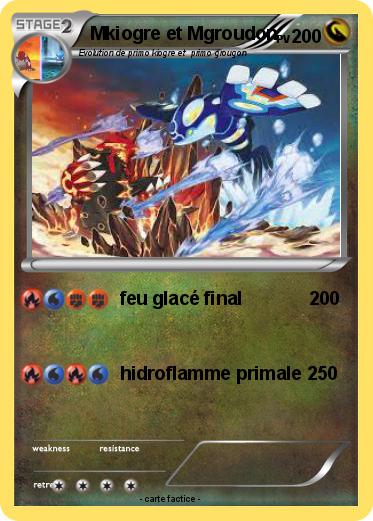 Pokemon Mkiogre et Mgroudon