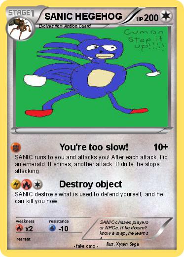 Pokemon SANIC HEGEHOG