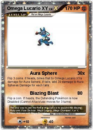 Pokemon Omega Lucario XY