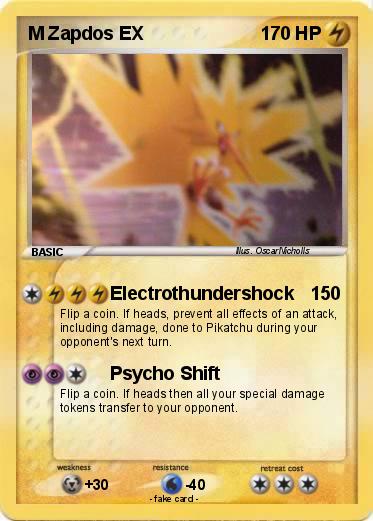 Pokemon M Zapdos EX
